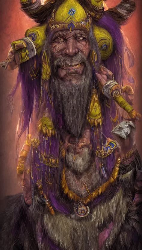 Portrait Of A Digital Shaman From Warcraft Stable Diffusion Openart