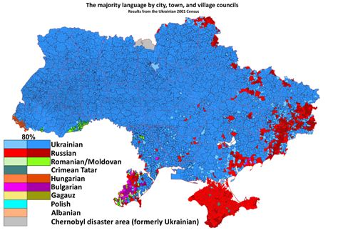 Language Map of Ukraine : r/MapPorn