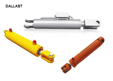 High Pressure Garbage Trucks Welded Double Piston Hydraulic Cylinder