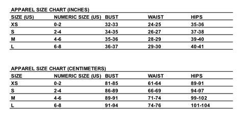 Womens Us Pants Size Chart Ponasa