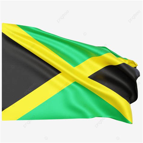 Jamaican Flag Waving