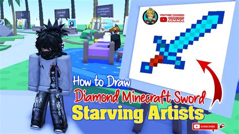 How To Draw Minecraft Sword In Starving Artists Step By Step Youtube