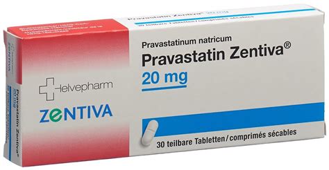 Pravastatine Zentiva Tabl 20 Mg Blist 30 Stk Online Bestellen