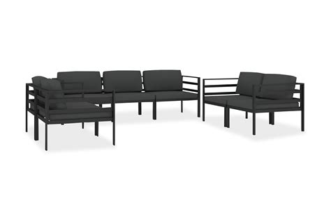 Be Basic Loungegrupp F R Tr Dg Rden Delar Med Dynor Aluminium Antra