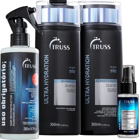 Kit Truss Ultra Hydration Shampoo Cond Óleo 30ml Uso Obrigatório