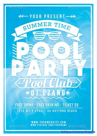 50 Best Summer Pool Party Flyer Print Templates 2020