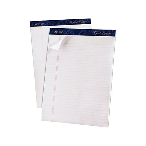 Ampad Gold Fibre Notepads 85 X 1175 Wide Ruled White 50 Sheets