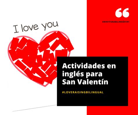 Actividades En Ingl S Para San Valent N Crecer En Ingl S