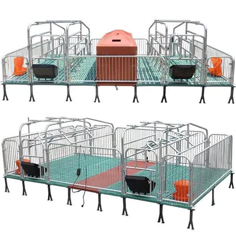 2023 Hot Sale Breeding Stalls Of Galvanized Pig Cage Swine Farm