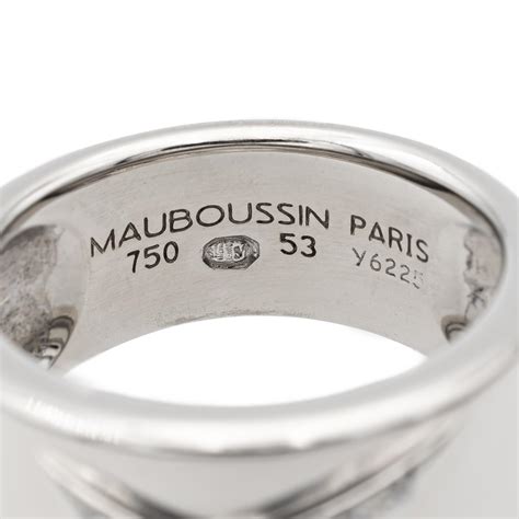 Mauboussin Bague Etoile Or Blanc Diamant Maison Eloe