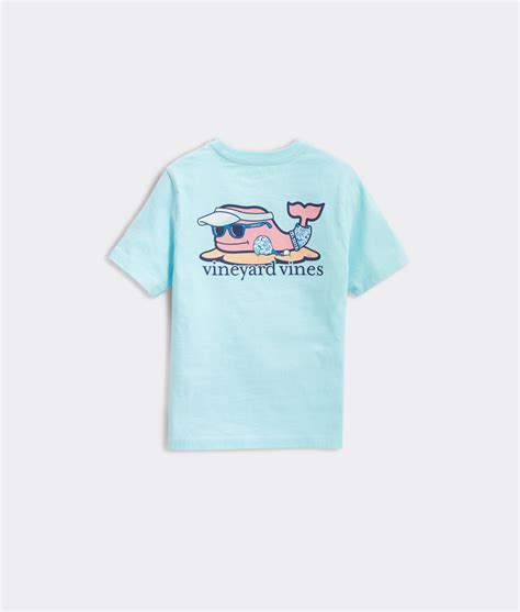 Shop Boys Spring Break Whale Short Sleeve Pocket Tee At Vineyard Vines