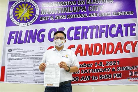 Rep Biazon Files COC For Muntinlupa Mayor GMA News Online