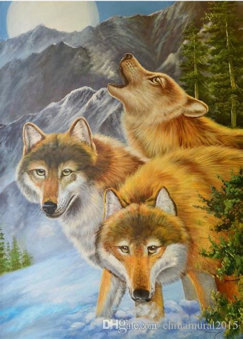 Red Wolf Painting at PaintingValley.com | Explore collection of Red ...