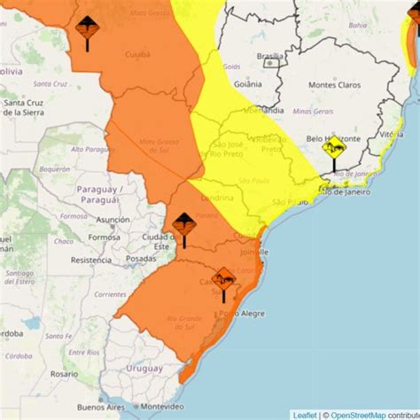 Alerta laranja temporal ventos de até 100 km h atinge o Paraná