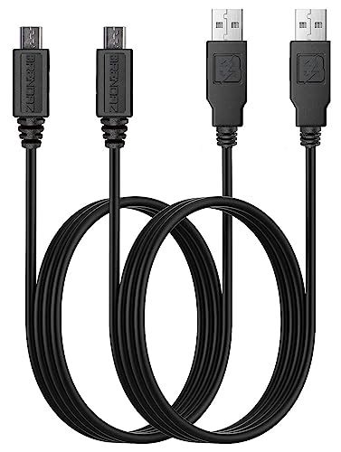 BRENDAZ USB Cable 2 Pack Power Charging Cord Compatible With Audio