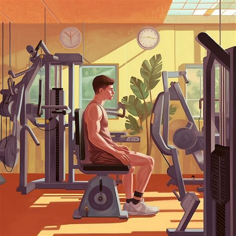 Person Working Out In The Gym Generative AI Premium AI Generated Image