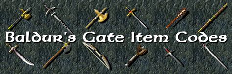 Best Crpgs Baldurs Gate Item Code List Best Items Cheats