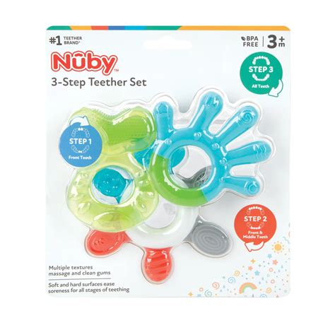 Nuby 3 Step Teether Set Shop Teething At H E B