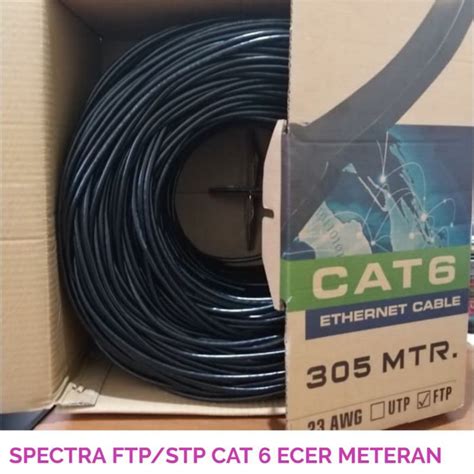 Jual Kabel Lan Spectra Cat Ftp Stp Outdoor Ecer Meteran Shopee