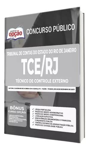 Apostila Tce Rj Técnico De Controle Externo MercadoLivre