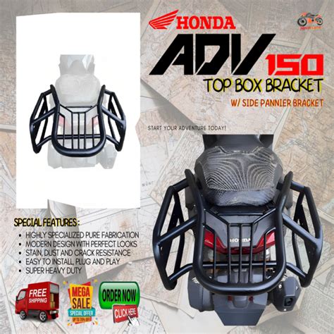 HONDA ADV 150 TOP BOX BRACKET PHASE 1 Lazada PH