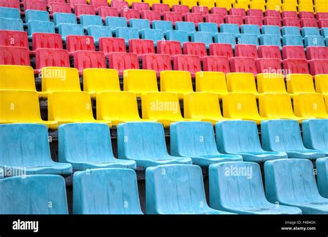 Seats In The Sports Stadium Stock Photo Alamy
