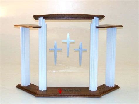 Wood With Acrylic Pulpit Podium Lectern Wwings 702w Proclaimer