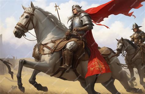 Premium Ai Image Fantasy Medieval Cavalry Painting Wallpapers