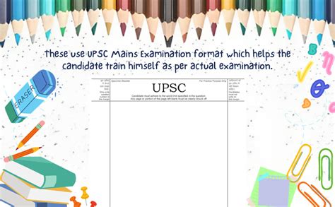 Upsc Mains Answer Writing Sheets Blank Practice Answer Sheet 200