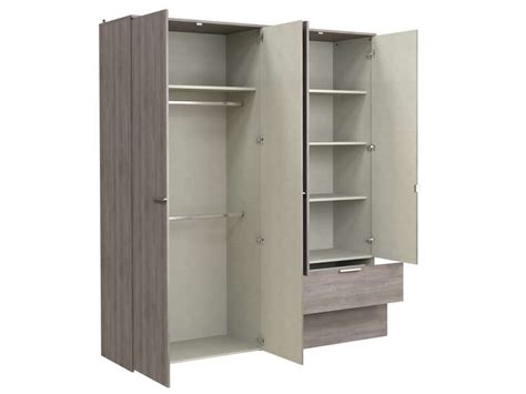 Armoire 4 Portes Et 2 Tiroirs TEMPO 2 Conforama