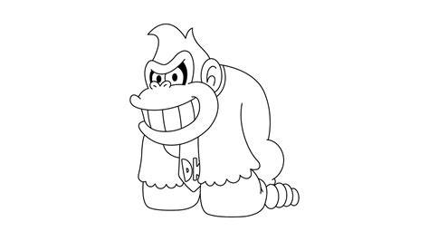 COMO DIBUJAR A DONKEY KONG HOW TO DRAW DONKEY KONG PAPER PERIMETRO