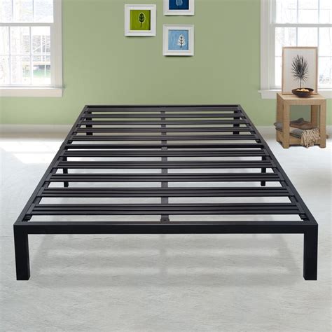 Latitude Run Branson Black Metal Platform Bed Frame And Reviews Wayfair