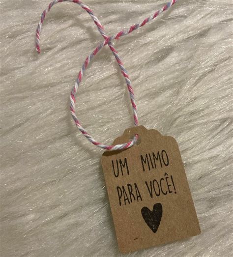 Tags Papel Kraft Um Mimo pra Você CROCHÊ MALHA