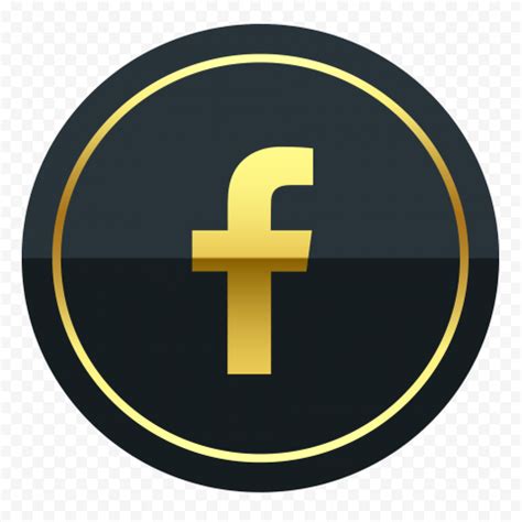 Gold Facebook Logo Png