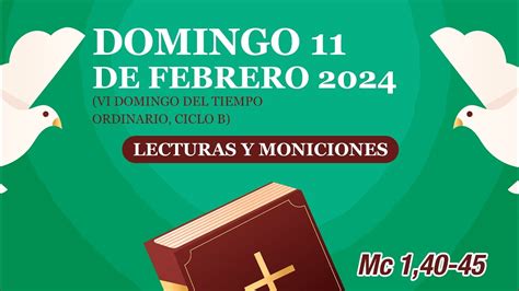 Lecturas Y Moniciones Domingo De Febrero Vi Domingo Del