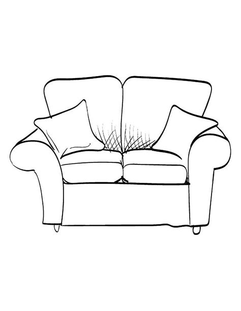 Sofa coloring pages to download and print for free