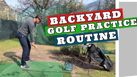 Backyard Golf Practice Routine Youtube