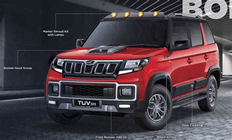 2019 Mahindra TUV300 (facelift) accessories revealed