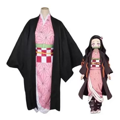 Cosplay Disfraz Nezuko Kamado Kimetsu No Yaiba Niña Y Adulto Cuotas