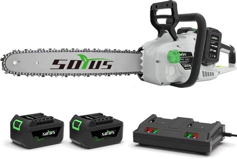 Senix X5 58 Volt Max Cordless Chainsaw With 14 Inch Oregon Bar And Chain For Trees