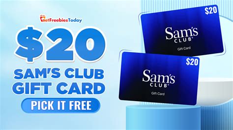 Free 20 Sams Club T Card April 3 2023 Gft