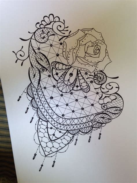 Lace Tattoo Drawing