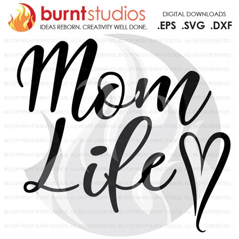 Mom Life Svg Cutting File Mama Mom Mommy Mother Blessed Mothers