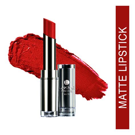 Buy Lakme Absolute Matte Lipstick Red Envy (3.7 g) online at purplle.com.