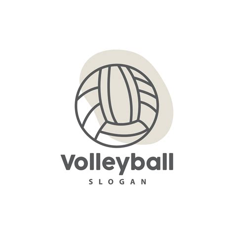 volleyball logo sport simple design world sports tournament vector