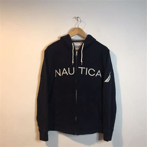 Vintage Nautica Hoodie Jacket Size Small Really Depop