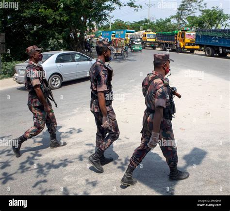 Munshiganj Bangladesh 9th May 2021 Paramilitary Border Guard