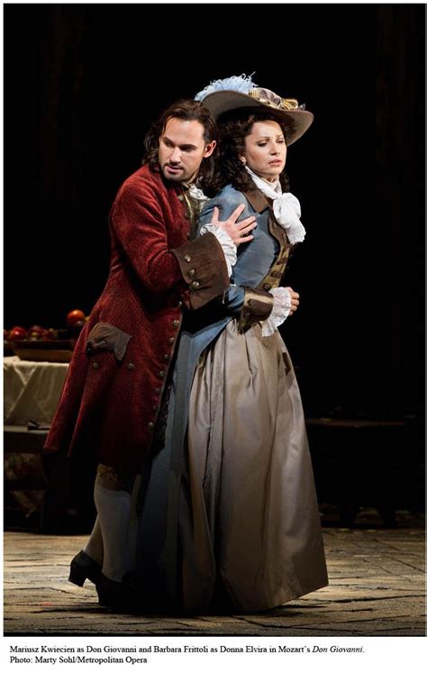 Mariusz Kwiecien As Don Giovanni And Barbara Frittoli As Donna Elvira