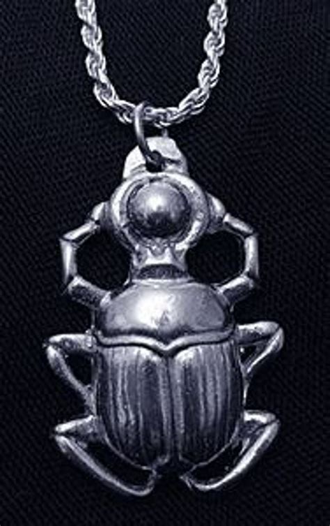 egypt amulet scarab beetle egyptian silver 925 by princeofdiamonds