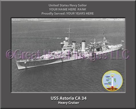 USS Astoria CA 34 : Personalized Navy Ship Photo ⋆ Personalized US Navy ...